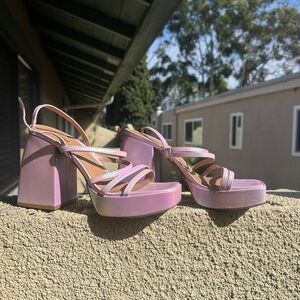 Abound Lavender Block Heel Sandals